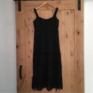 NANETTE LEPORE Sleeveless Lace Overlay Sheath Dress Black Size 4